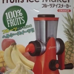 新品未使用 フルーツアイスメーカー 100%FRUITS の画像