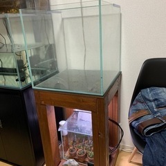 値下げ！アクロ スーパークリア45キューブ ガラス水槽 引き取り限定