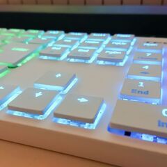 TESORO 白いゲーミングキーボード　ホワイト　JIS日本語配列