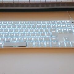 TESORO 白いゲーミングキーボード　ホワイト　JIS日本語配列の画像