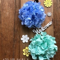 紫陽花のウェルカムボード◇インテリア
