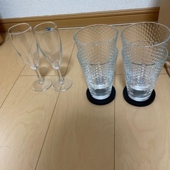 グラスとコースター