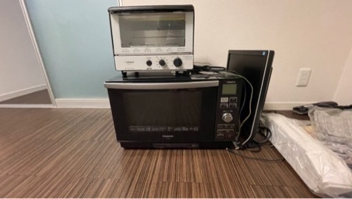 パナソニック　オーブン電子レンジ　象印オーブントースター