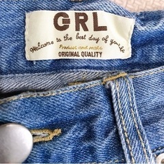 GRL ハードクラッシュダメージデニム　Sサイズの画像