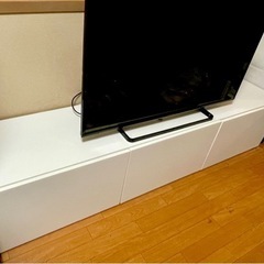 【6月1日まで受付 / 6月4日頃お渡し】　IKEA製品　BESTA ベストー　テレビボード　ホワイトの画像
