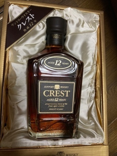 古酒　サントリーウイスキー「クレスト熟成12年」