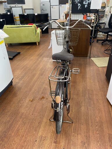【リサイクルショップどりーむ天保山店】●169●　自転車　24インチ　ブラウン色　LEDオートライト