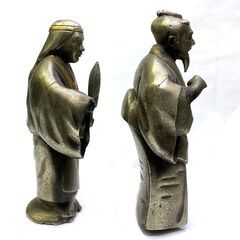 ☆アンティーク　老爺　老婆　鋳物☆置物　レトロ　骨董　の画像