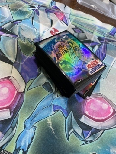 遊戯王絶版スリーブ究極宝玉神レインボードラゴン75枚初期スリーブ