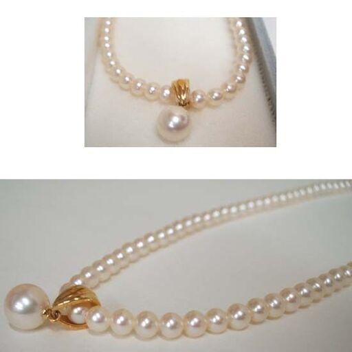 本物 田崎真珠 パール＆ベビーパール ネックレス K18　0.7mm 0.3mm　全長約40㎝ ケース付き 冠婚葬祭 フォーマル 普段使い ☆ PayPay(ペイペイ)決済可能 ☆ 札幌市 豊平区 平岸
