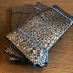 【４個セット】銀マット　シルバー キャンピング ジャバラマット　...