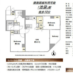 新規フルリノベーション 平成築　JR「池袋」駅まで徒歩 10 分...