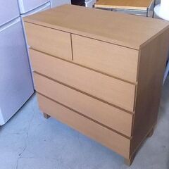 無印良品 4段チェスト 幅80cm ナチュラル 天然木 オーク材 棚 箪笥