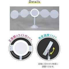 【新品未使用】スタンドミラー　5面鏡の画像