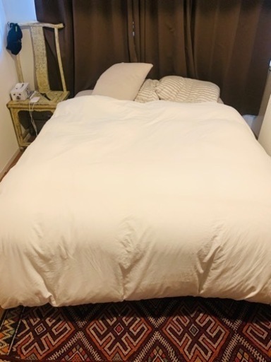 無印良品　羽毛布団とカバー　クイーンサイズ