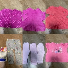 最終値下げ！80cm 女の子　春＆夏服　２1枚まとめ売り　美品＆未使用あり。の画像
