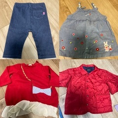 最終値下げ！80cm 女の子　春＆夏服　２1枚まとめ売り　美品＆未使用あり。の画像
