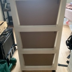 【無料】収納ケース/衣装ケース/3段の画像