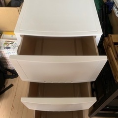 【無料】収納ケース/衣装ケース/3段の画像