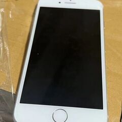 iPhone8 256GB au シルバー SIMロック解除済み 右上割れあり