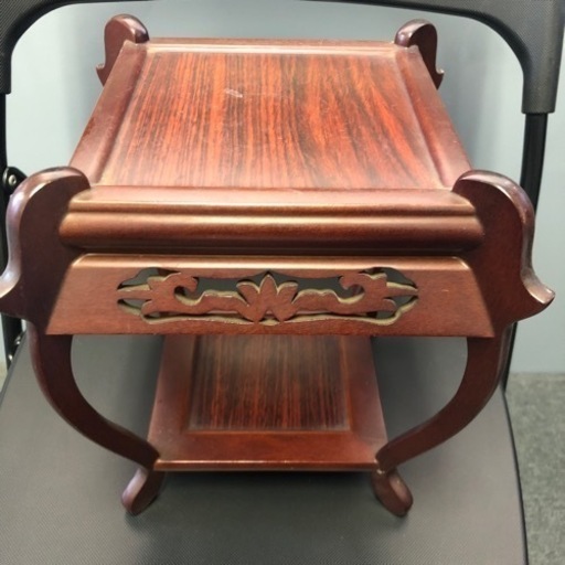 値下げしました！香炉台　台　ミニテーブル　花台　盆栽台　アンティーク　透かし彫（A387）