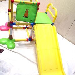 ★5498★Rody GYM&SLIDE ロディ ジム＆すべり台 2Way遊具 2パターン 滑り台 ジャングルジム　コンパクト収納の画像