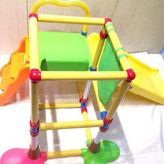 ★5498★Rody GYM&SLIDE ロディ ジム＆すべり台 2Way遊具 2パターン 滑り台 ジャングルジム　コンパクト収納の画像