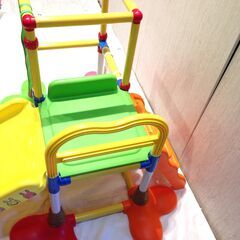 ★5498★Rody GYM&SLIDE ロディ ジム＆すべり台 2Way遊具 2パターン 滑り台 ジャングルジム　コンパクト収納の画像