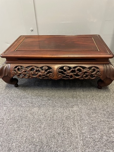 値下げしました！紫檀　花台　木彫　アンティーク　骨董(A388)