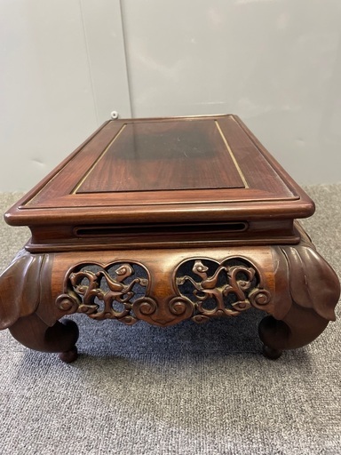 値下げしました！紫檀 花台 木彫 アンティーク 骨董(A388)