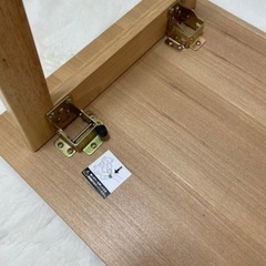 【引き取りに来てくださる方 】LOWYA 幅88cm 天然木使用 折りたたみテーブル ローテーブル センターテーブル 一部傷ありの画像