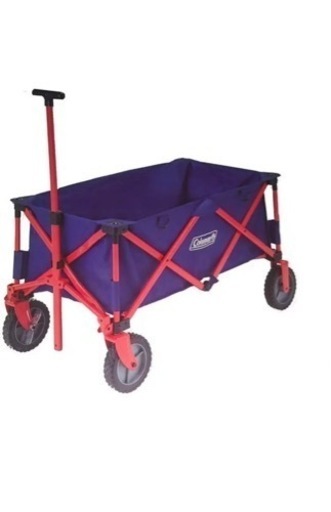 新品未開封　Coleman   コールマン　アウトドアキャリーワゴン　ネイビー/レッド