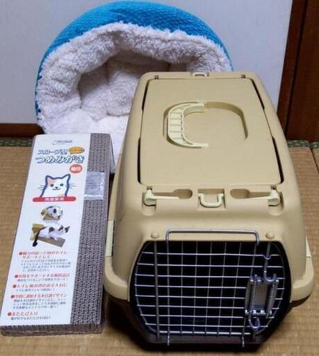 猫ペットケージ\u0026ペットソファー\u0026爪とぎ　全て美品です。
