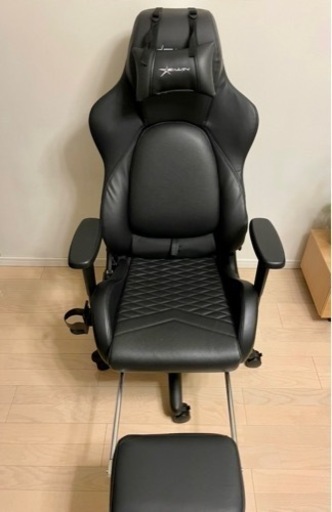 E-WIN オットマン付ゲーミングチェア 黒 F9-BK G9-BK