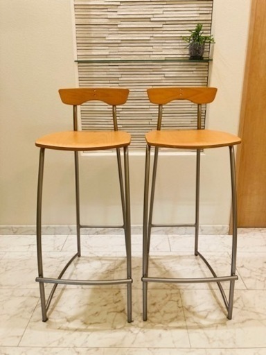 桜屋工業 木製 カウンターチェア ハイスツール ハイチェア