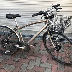 27インチ　中古自転車　状態良し　鍵付き　ライト付き　6段切り替え