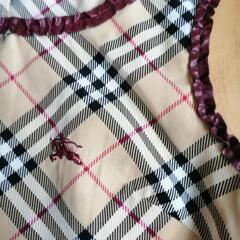 【47】バーバリー/BURBERRY ロゴ刺繍&フリルバーバリーチェックノースリーブの画像