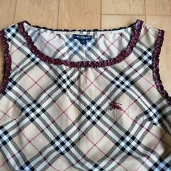 【47】バーバリー/BURBERRY ロゴ刺繍&フリルバーバリーチェックノースリーブの画像