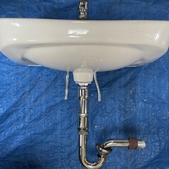 洗面器 混合水栓 排水管付き INAX L-176 ④オフホワイトの画像