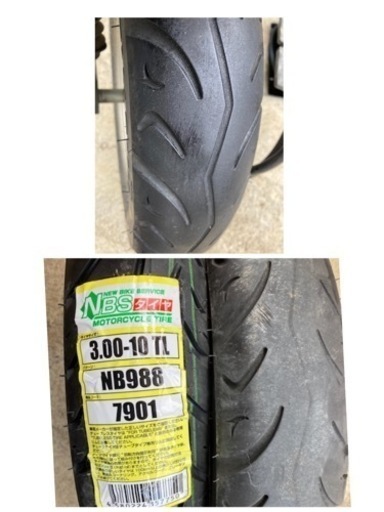 ⭐︎AF62ディオ⭐︎リアタイヤ新品⭐︎ホンダの原付⭐︎4サイクルエンジン⭐︎シルバー⭐︎