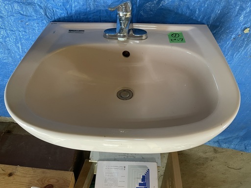 洗面器 混合水栓　排水管付き INAX L-176 ⑦ピンク