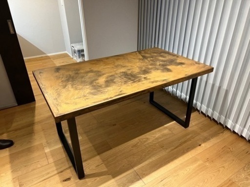 新品現地引き取りで5%OFF4人掛けダイニングテーブル