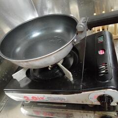 カセットコンロ フライパン付き