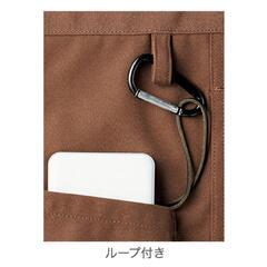 少しお安くメンズ用エプロン・黒　（試着済み、未使用品）の画像