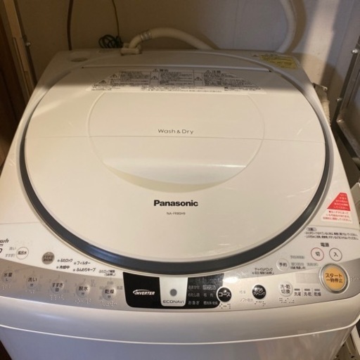 パナソニック 洗濯機 eco-wash 8.0 2016年製