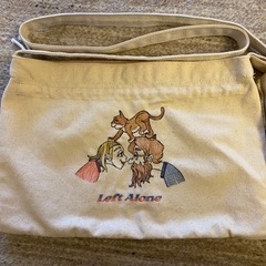 レフトアローン　斜めがけ　巾着　left alone 