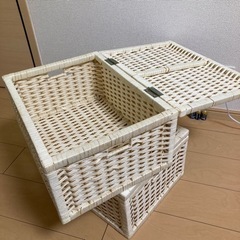 重ねて使える！収納ボックス 2つの画像