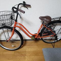 自転車　ママチャリ　大人用　約26インチ