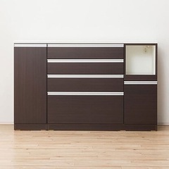 ニトリ　キッチンボード150cm　ブラウンの画像