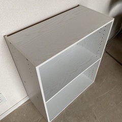 ニトリ2段カラーボックスホワイト白差し上げますの画像